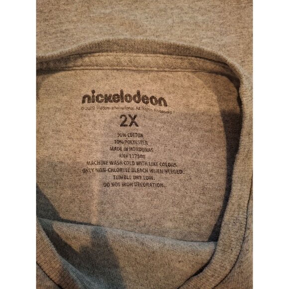 Nickelodeon I Love The 90s Graphic T Shirt Mens 2X Gray Cartoon Characters - Picture 5 of 7